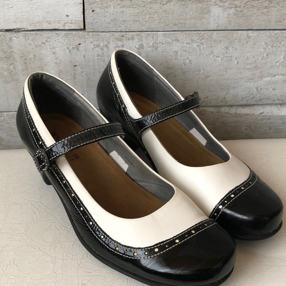 Naot Shoes - Naot Black and white Mary janes